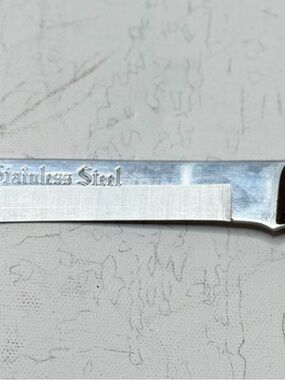 Stainless Steel Knife Blade - Silver Tone